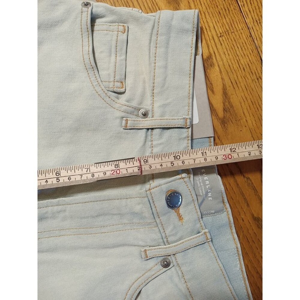 EVERLANE Jeans Womens NEW 25 Crop Original Cheeky Organic Cotton Defects - Picture 4 of 12